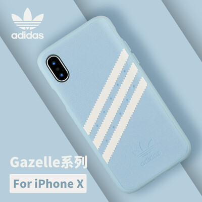 

Adidas new Apple iPhone XXs 58-inch mobile phone case cover three bars slip anti-fall fashion Gazelle series first love powder