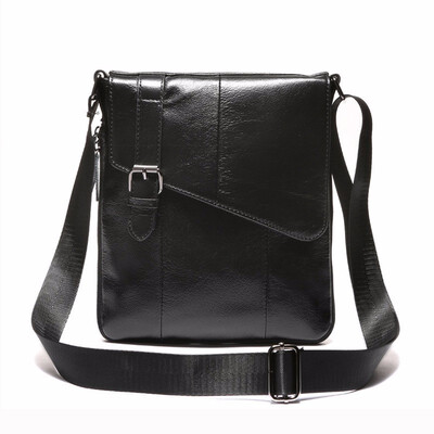 

Men Leather Messenger Bag Mens shoulder bag Genuine Leather Mens Small Casual Flap male Crossbody Bags For men