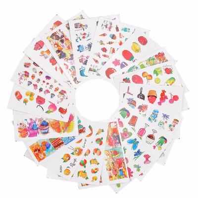 

18 Sheets Nail Sticker Set Mixed Butterfly Flower Pattern Nail Paper Tip Nail Art Styling Set DIY Water Transfer