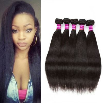 

Glary 5 Pcs Hot Sale Hair Weaving Unprocessed 100 Straight Human Virgin Hair Indian Virgin Hair No Shedding Hair Weave Bundle