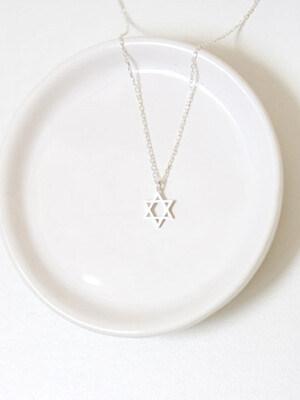 

ONICE Sterling Silver 925 Hollow Hexagon Pendant Necklace WQX005