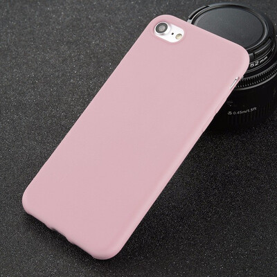 

Phone Case For iPhone 7 6 6s 8 X Plus 5 5s SE Simple Solid Color Ultrathin Soft TPU Cases Fashion Candy Color Back Cover