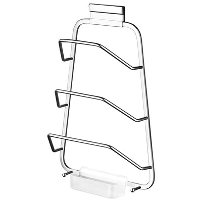 

MG MEJUE Z-03103 stainless steel punch-free pot rack kitchen rack storage rack cutting board frame wall mount with water tray