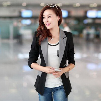 

Womens Fashion Suit Blazer Femme Coat Slim All-match Jacket Outerwear Plus Size