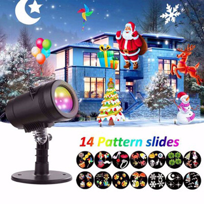 

Christmas Lights Projector LED Projector Lights 14 Switchable Patterns Waterproof Landscape Spotlight 2017 Upgrade Version