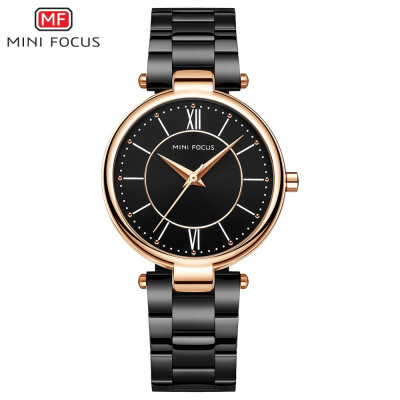 

MINI FOCUS Brand Fashion Stainless Steel Strap Women Quartz Watch MF0189L