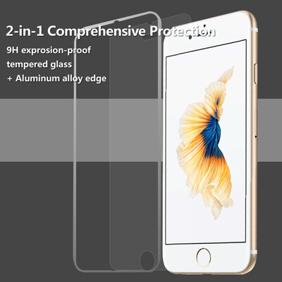 

Ainy защитное стекло screen protector с маленьком цветном кряем для iphone 6/ 6S Plus