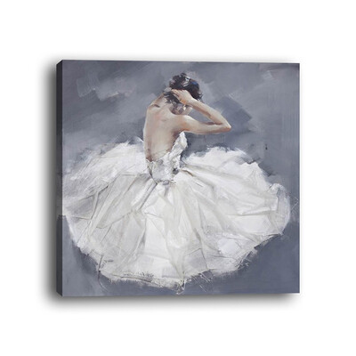 

Framed canvas modern living room bedroom background wall character dancer girl back decorative painting