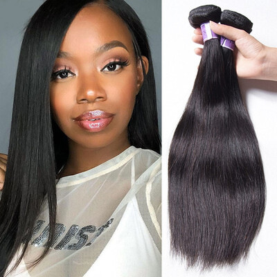 

UNice Hair Kysiss Virgin Series Unprocessed Straight Human Hair Weaves 4 Bundles Brazilian Virgin Hair Bundles 100 Human Hair