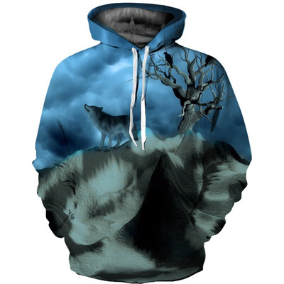 

Mens Hoodie 3D Printed Women Pullover Sweater