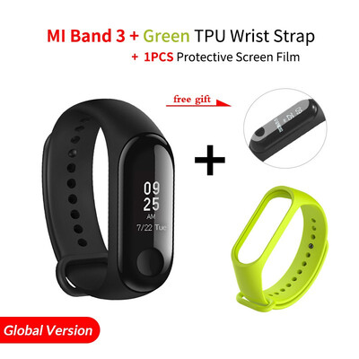 

Original Xiaomi Mi Band 3 Smart miband3 Bracelet Heart Rate Fitness Watch 078 inch OLED Display 20 Days Standby band2 Upgrade