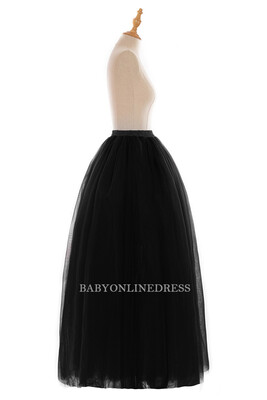 

White Black Petticoat Long For Wedding Dresses Ball Gown Voile Ruffles 100cm Underskirt Crinoline Wedding Accessories