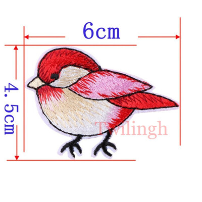 

1 Butterfly Bird Patches Embroidered Sequined Patch Applique DIY Iron On Sewing Fabric Repair Clothes Patches Wedding Stickers