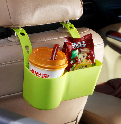 

Creative vehicle mounted large capacity partition box Adjustable rear seat litter box Car collecting basket