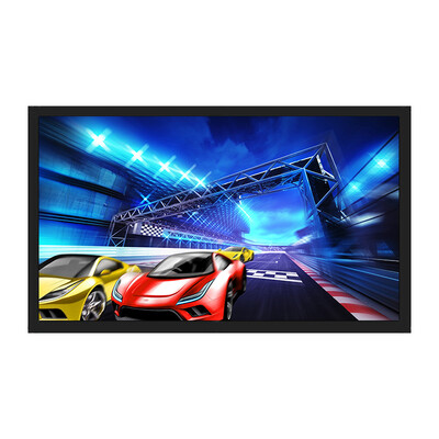 

Wuyin like A71 simple curtain 72 inch 169 wall curtain projection screen projector screen HD screen portable screen white plastic