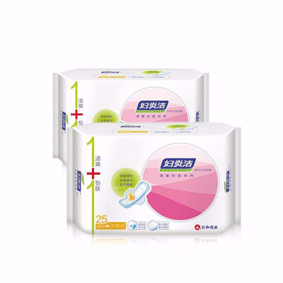 

Fu Yan Jie silk thin cotton soft 25 piece day&night combination sanitary napkin daily 14 pieces night 6 pieces pad 5 pieces