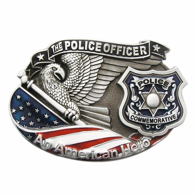 

American Hero Police Policeman Belt Buckle