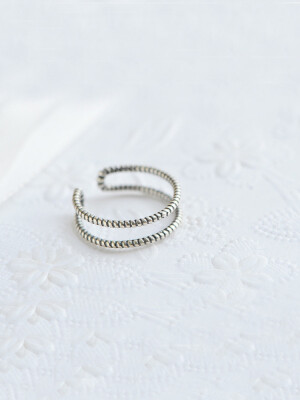 

ONICE 925 Sterling Silver Twist Rings with Open Cycle WQJ004