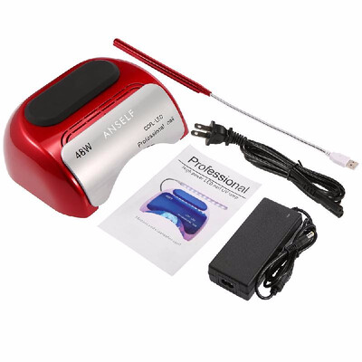 

Anself 48W LED CCFL Nail Lamp Nail Gel Dryer Nail Curing Machine Fingernail Toenail Gel Curing 110 240V Nail Art Painting Salo