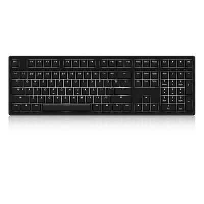 

AKKO Ducky Zero 3108S white backlit cherry shaft mechanical keyboard 108 key original cherry axis PBT key cap black silver axis game keyboard