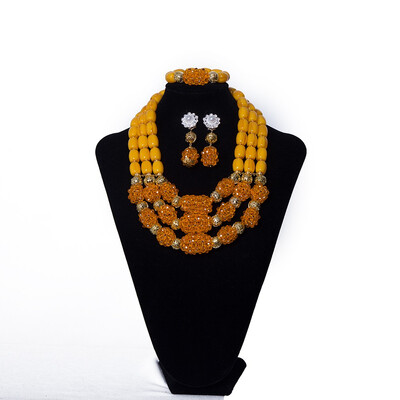

Violet Coral Beads Bridal Wedding Jewelry Set Traditional African Wedding Bridal Statement Necklace Nigerian Women Jewelry Set
