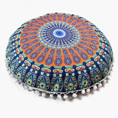 

2018 Indian Mandala Pillows Round Bohemian Home Cushion Pillowsham Cushion Pillowsham Throw Pillows Home Decor Pillow