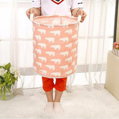 

Cartoon Cotton Linen Storage Box Sundries Storage Organizer Bathroom Storage