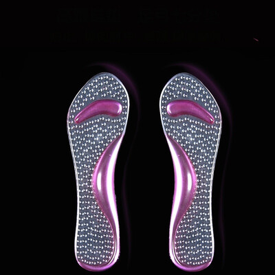 

Double foot arch seven point pad silicone high heel shoes thickening support insole transparent lady foot pads arch pad