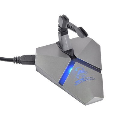 

High Speed 3-Port USB 30 Data Gaming HUB with Mouse Bungee USB Hub Splitter Micro SD Card Reader Mouse Clamp with USB-COMBO Built