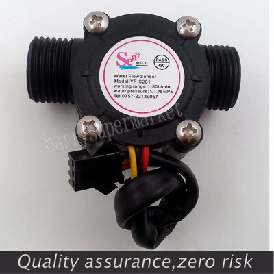 

Water Fuel Flow Meter Sensor Counter Hall Flowmeter pool float switch for water heaterscredit card machine DN15 G12 1-30Lmin