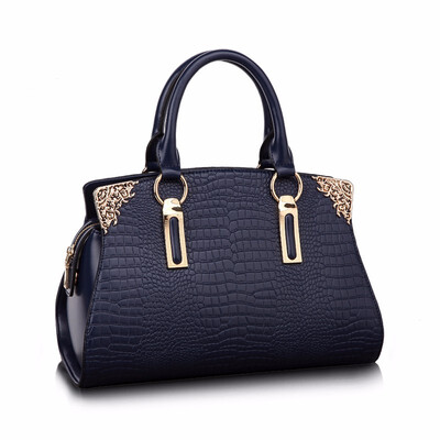 

Fashion Big Women Tote Bag crocodile Genuine Leather Bag Women Solid Handbag Ladies Shoulder Messenger Bag handbags