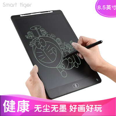 

Smart Tiger Childrens LCD Tablet Painting Graffiti Drawing Blackboard Light Board Writing Board Electronic Board Environmental Draft Paper 85 Inch Black