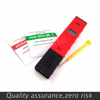 

10PCS PH-2011 Pen Type Aquarium pH Meter Drink Water Quality Analyser Resolution 001 Temperature Compensation ATC Backlight