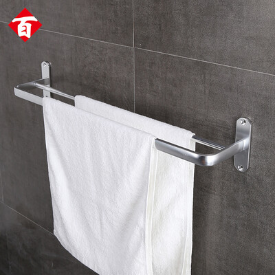 

Hundred words free punch towel rack bathroom shelf bathroom rack towel bar 60cm double towel rack