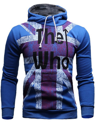 

Mooncolour Men's Fashion The Who UK Flag Hooded Sweatshirt Hoodie Outwear