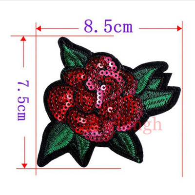 

1 Pcs Clothes Patches Iron On Sequined Patch Bow Flower Love Star Applique DIY Sewing Fabric Repair Clothing Patches Stickers