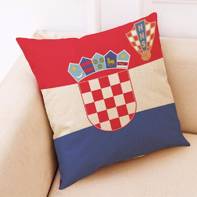 

The 2018 World Soccer Cup Home Decor National Flag Cushion Cover Linen Sofa Design Throw Pillow Case