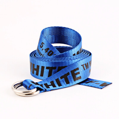 

Women Fashion And Leisure Alphabetic printing Double ring buckle Canvas belt