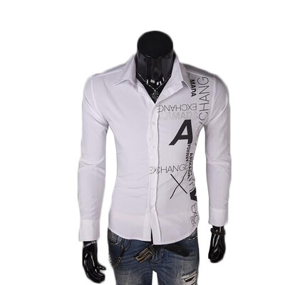

Zogaa Autumn New Mens Shirt Printing Long Sleeve