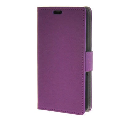 

MOONCASE Simple Leather Flip Wallet Card Slot Stand Back чехол для Sony Xperia E4G Purple