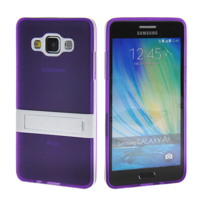 

MOONCASE Soft Flexible Silicone Gel TPU Skin Stand Shell Back Case Cover for Samsung Galaxy A5 Purple