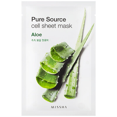 

Тайна до сих пор (MISSHA) Pure Silk Mask Aloe Vera 25мл (плавное пополнение увлажняющих масок, мужчины и женщины)