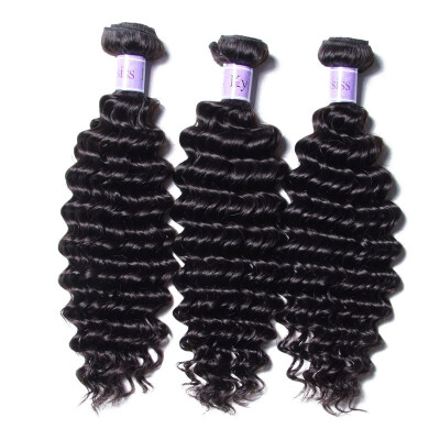 

UNice Hair Kysiss Virgin Series Peruvian Deep Wave Hair 3 Bundles 12-26 Inch Human Hair Extension Unprocessed Virgin Hair