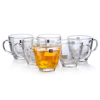 

Jingdong Supermarket] Li Zun cup glass with a lid (280ml) glass fine tea cup - bamboo