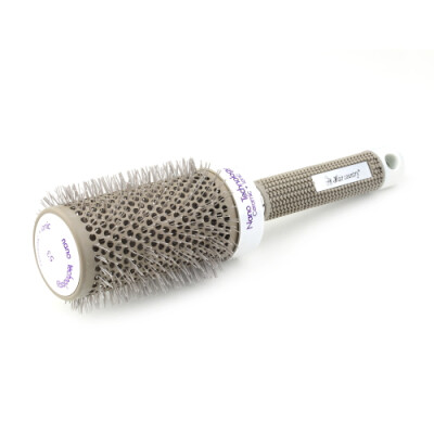 

1pc Round Comb Hair Dressing Curly Comb Round Hair Brush Salon Styling Gray