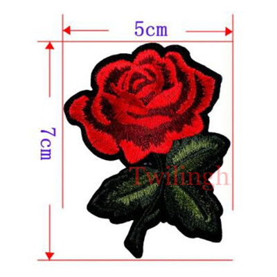 

1Pcs New Cartoon Patches Iron On Embroidered Patch Flower Applique Sewing Fabric Repair Clothes Patches Stickers DIY Accessories