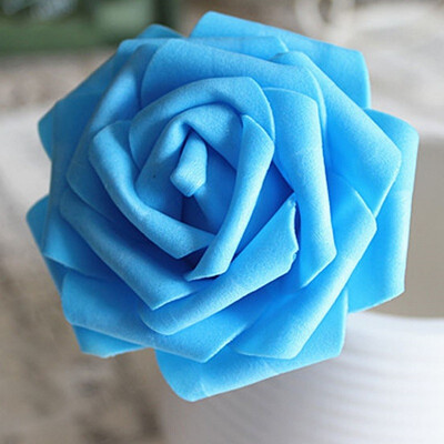

5 Heads 8CM Artificial Rose PE Foam Flowers Dly Bride Bouquet Wreaths Wedding Home Decorative Charming Flowers