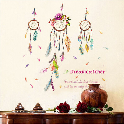 

3D Feather Flower Home&Room Decor DIY Wall Sticker Removable Acrylic Decal Mural