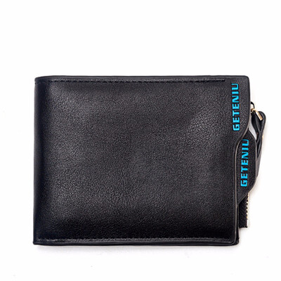 

Men Wallet Vertical Zipper Multifunctional Drive Lisense Large Capacity Purse