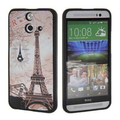 

MOONCASE Cute Pattern Soft Flexible Silicone Gel TPU Skin Shell Back ЧЕХОЛ ДЛЯ HTC One E8